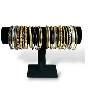 Mixed Lot Stacking Bangle Bracelets Various Eras and Styles Bracelet Stacks